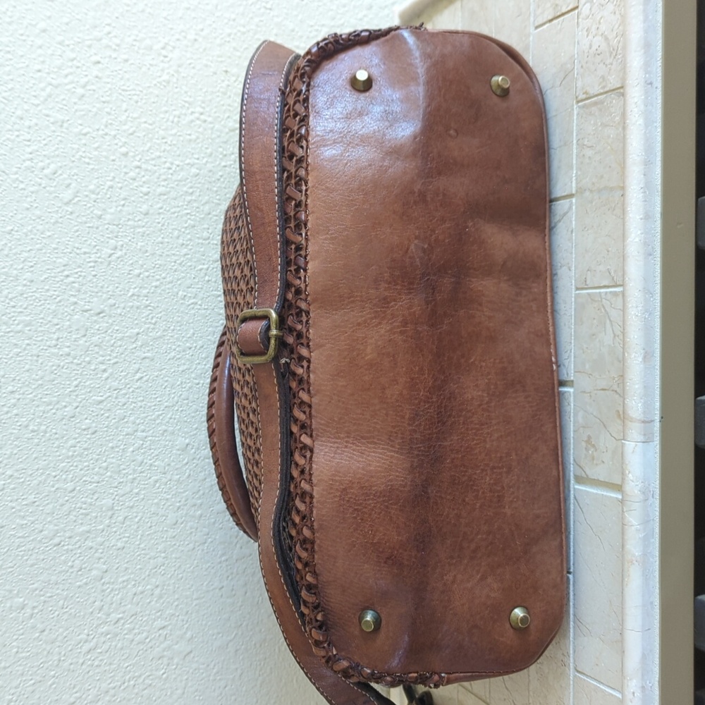 Sundance Woven Leather Bag - Picture 6 of 10